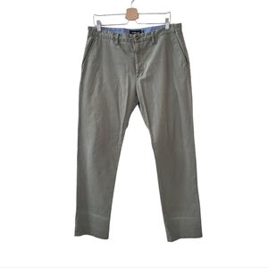 BETABRAND Dark Khaki Olive Chino Travel Pants Size 36 x 34